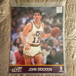 John Stockton 8x10 NBA hoops
